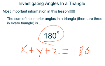 Investigating Angles In Triangles | Educreations