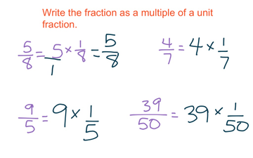 13-1 Fractions As Multiples Of Unit Fractions | Educreations