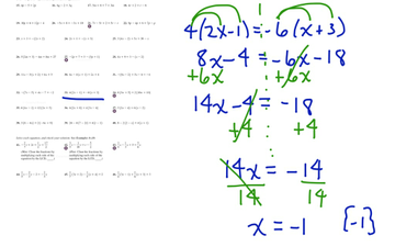 Solving Linear Equations - Examples | Educreations