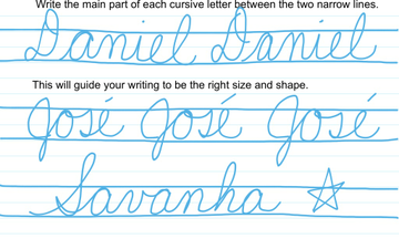 Cursive Names 2 | Educreations