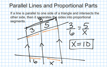 Parallel Lines Proportional Parts Educreations