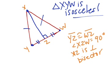 Line Of Symmetry In An Isosceles Triangle | Educreations