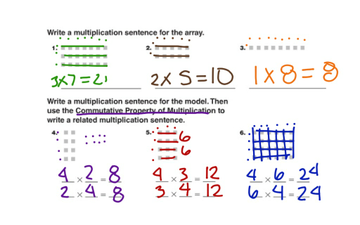 3.6 Commutative Property Of Multiplication | Educreations