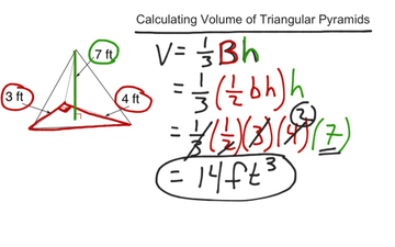 how to find the volume of triangular pyramid