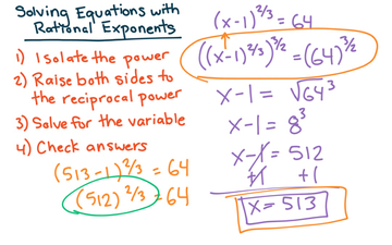 Solving Equations With Rational Exponents Educreations Solving Equations With Rational Exponents Educreations