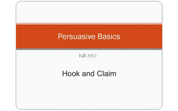 hook claim thesis