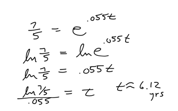 Math 110 Compound Continuous Interest Problems | Educreations