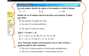 saxon math algebra 1 2 table of contents