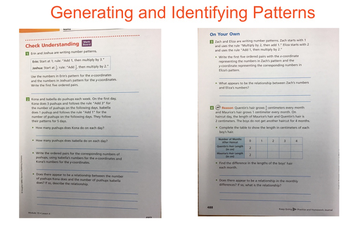 Generating And Identifying Patterns | Educreations