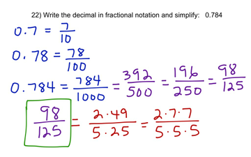 22) Write A Decimal As A Simplified Fraction. | Educreations