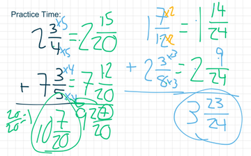 5.10.4: Adding Mixed Numbers | Educreations