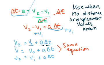 Deriving the Kinematic Equations Part One | Educreations