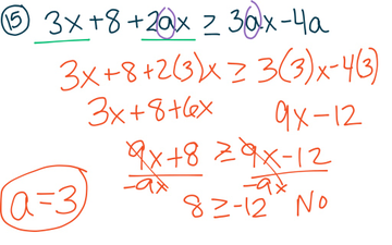 Honors No Solution And All Real Numbers HW | Educreations