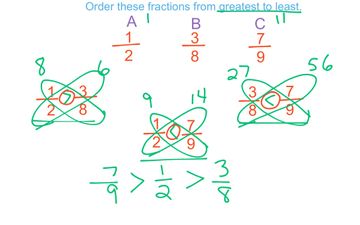 11-7 Ordering Fractions | Educreations