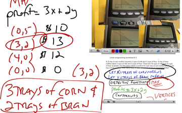 Linear programming Worksheet # 2 | Educreations