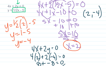 Solving Systems By Substitution | Educreations