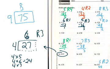 Math Expressions Unit 3-1 Divide With Remainders | Educreations