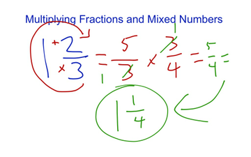 Lesson 3-6 Multiplying Fractions and Mixed Numbers | Educreations