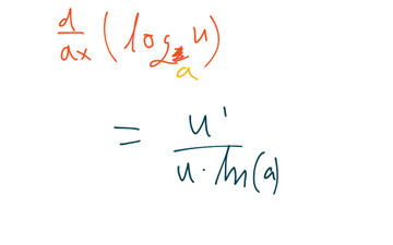 derivative of ln 10x