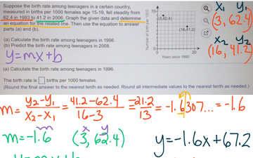 Writing Linear Equations To Make Predictions | Educreations