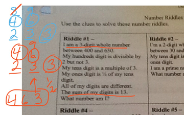 Number Riddles 4th grade math | Educreations