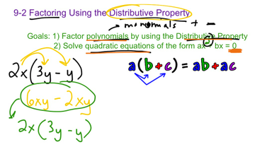 9-2 Factoring Using The Distributive Property | Educreations