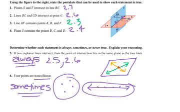 2 5 homework postulates and paragraph proofs answers